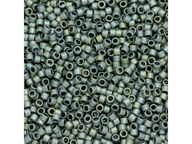 TOHO Aiko 11/0 High-Metallic Matte Blue Haze Precision Cylinder
