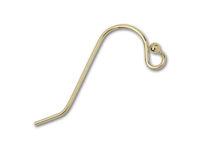 Gold-Filled 14K/20 13x20mm Ball-End Earwire (1 Pair)