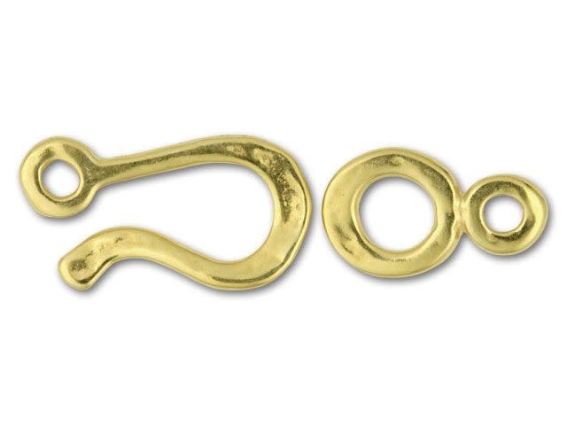 JBB Gold-Plated Pewter Hook and Eye Clasp