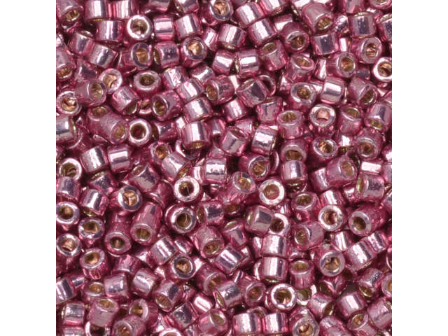 Miyuki 11/0 Duracoat Galvanized Dusty Orchid Delicas 2.5-Inch Tube