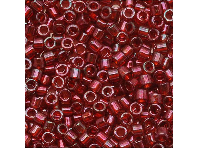 ★miyuki_heart_00★2026.5月30日　商品番号86 Miyuki 11/0 Transparent Garnet Delica Seed Bead 2.5-Inch Tube