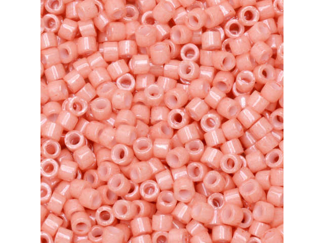 Miyuki 11/0 Opaque Peach Delicas, 2.5-Inch Tube