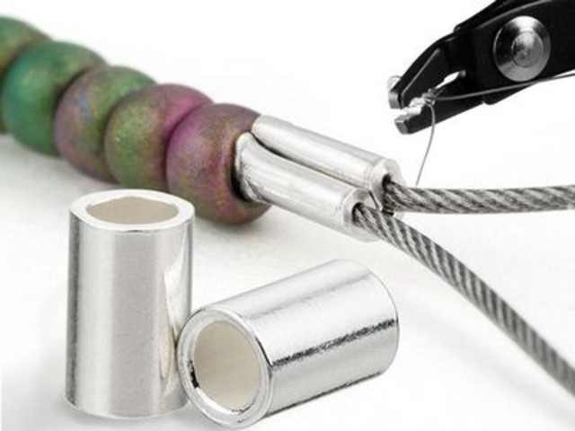 Beads Online Australia > Basic Technique – Crimping – How To Use Crimping  Pliers, Crimp Beads, Wire Guardians & Crimp covers