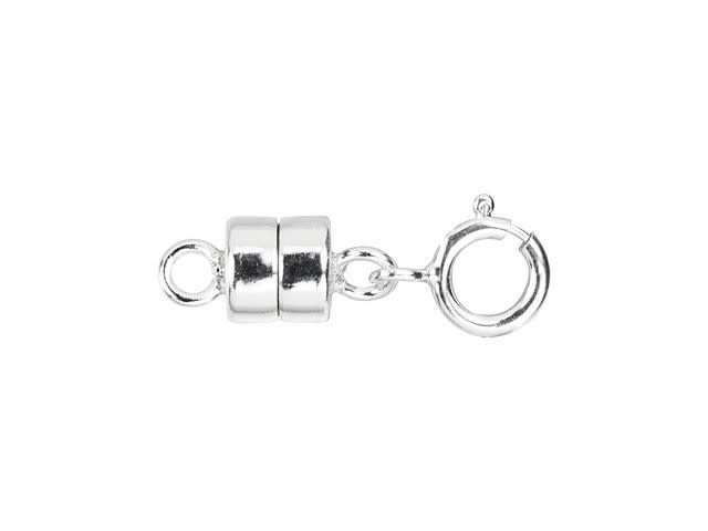 Sterling Silver Clasp Magnetic Mag Lok Necklace Fasten 8mm 6mm 4mm x 1 -  jewelbeads4