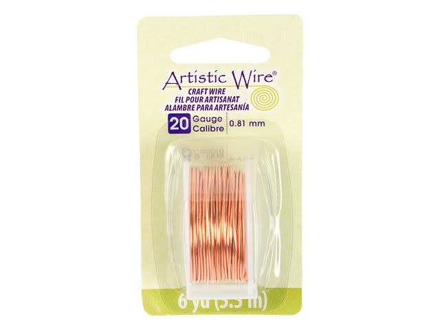 Artistic Wire Bare Copper 20 Gauge – 6yd Spool | Artbeads