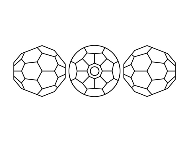 PRESTIGE Crystal Components 5000 5mm Faceted Round Jet PRESTIGE Crystal Components 5000 5mm Faceted Round Jet