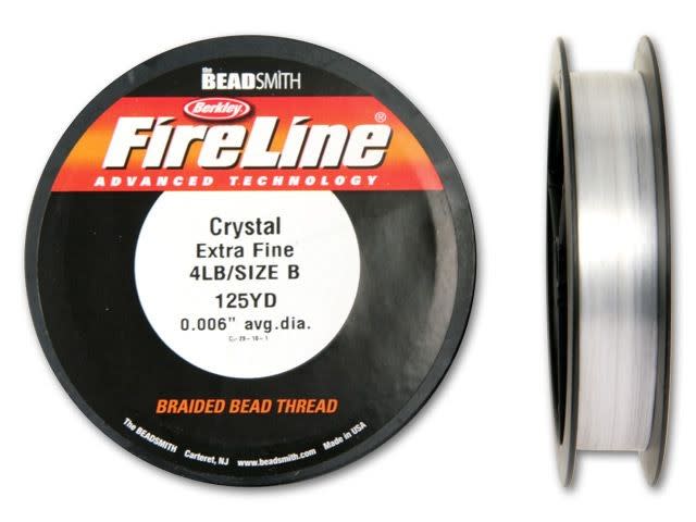 The BeadSmith Crystal Clear FireLine - 125 Yards (4-Pound Test) 