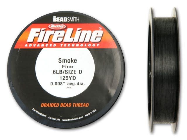 The BeadSmith Smoke Grey FireLine - 125 Yards (6LB Test)