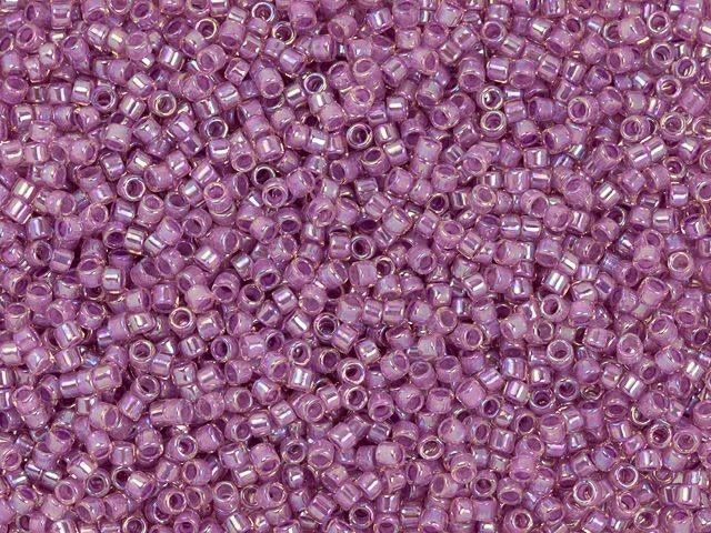 TOHO Treasure 11/0 Pansy-Lined Crystal Rainbow Seed Bead 2.5-Inch Tube