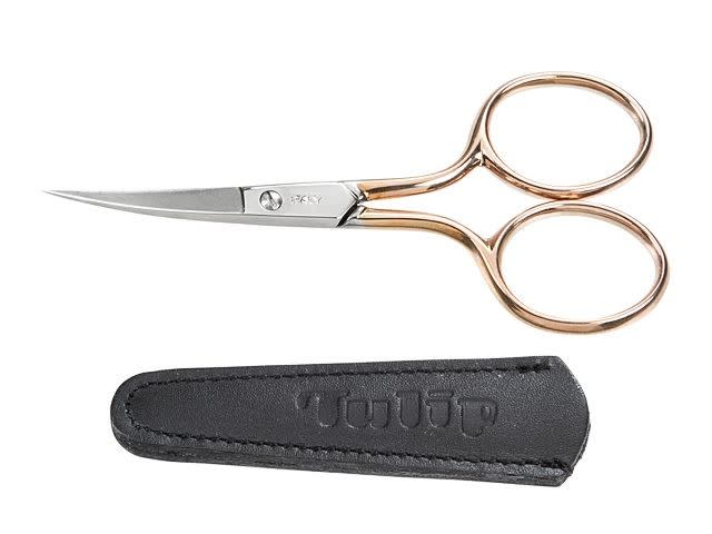 Tulip High-Quality Elegantly Pink Scissors with Curved Blades and Sheath