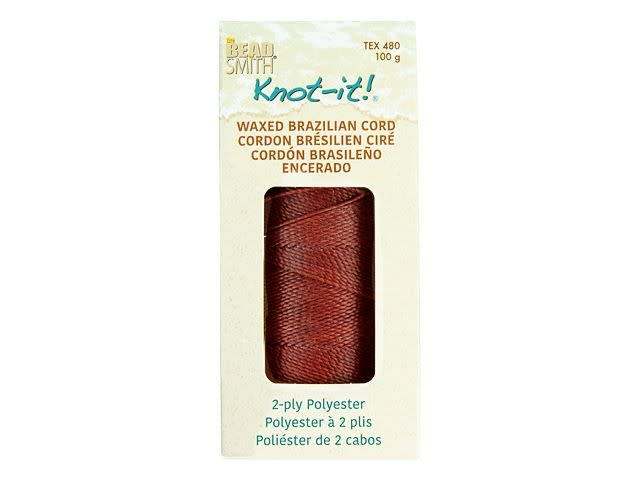 Knot-It Terracotta Brazilian Waxed Polyester Cord (144 Meter Spool)