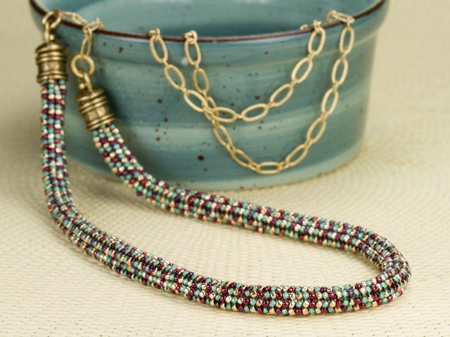 Golden Splendor Necklace Tutorial