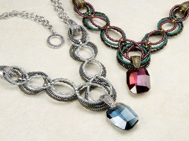 Jewelry Tutorial: How to Make a Chain and Crystal Bead Necklace 