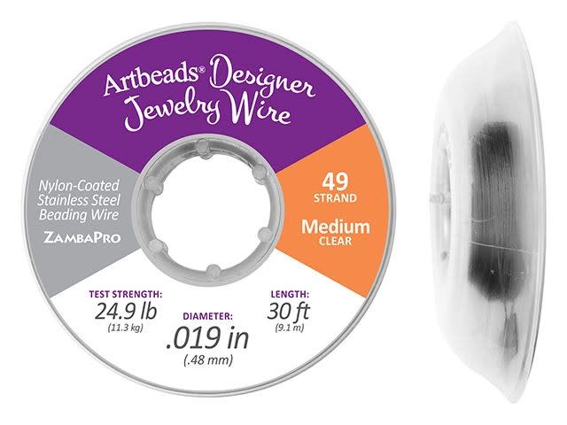 Artbeads Designer Jewelry Wire, 49-Strand .019 30-Feet (9.1 Meters)