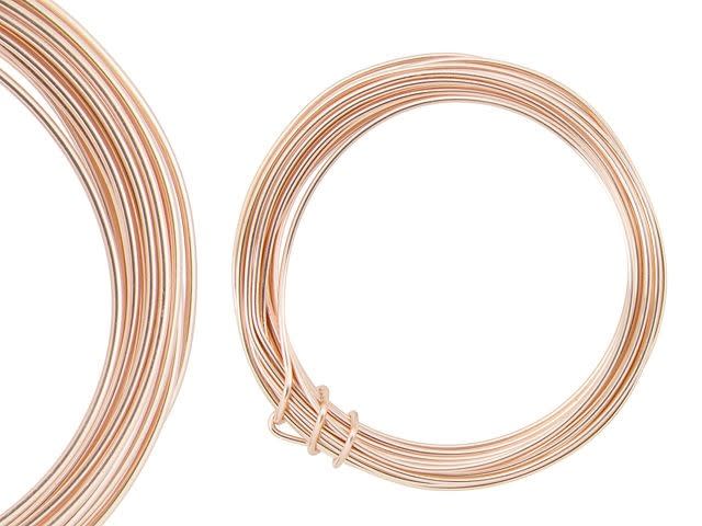 Rose Gold Color, Non-Tarnish Copper Wire (16g/18g/20g/28g