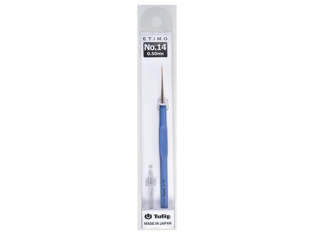 Tulip Etimo Steel Crochet Hook with Cushion Grip : Size 14 (0.50mm