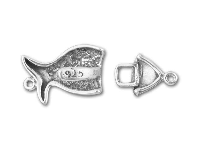 Sterling Silver Fishhook Jewelry Clasp
