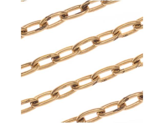 Nunn Design Antiqued Gold Plated 2.3mm Oval Cable Chain by the