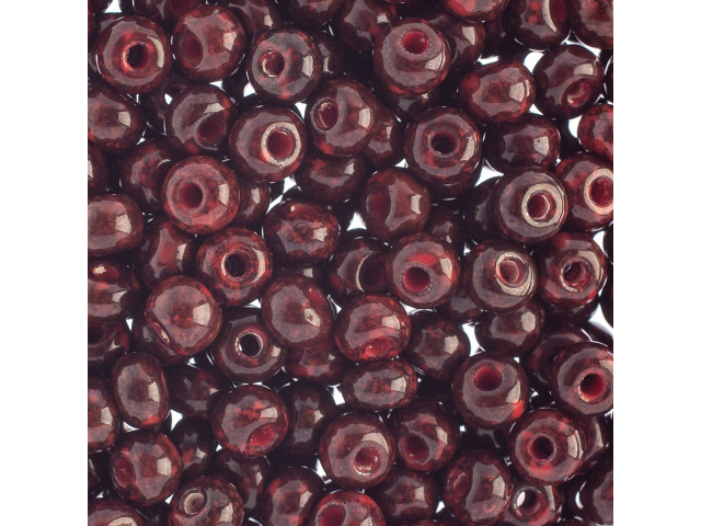 Red Crystal Large Hole Beads