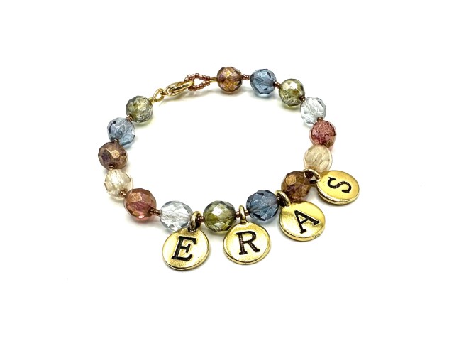Letter Charms Jewelry Making, Gold Letter Charm Bracelet