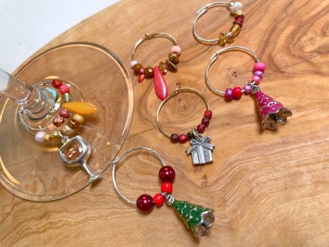 Holiday Wine Charms