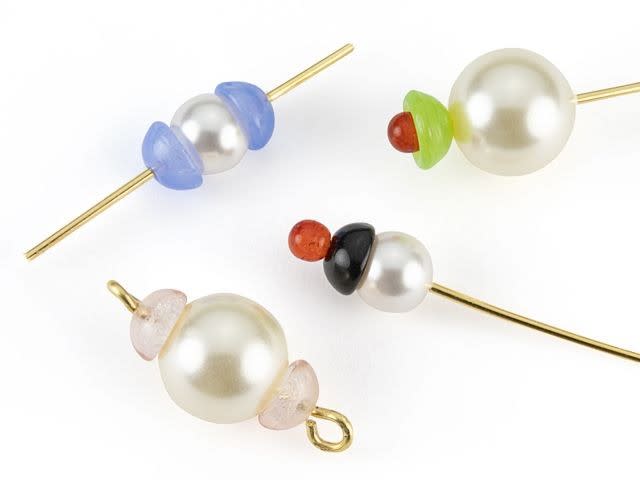 Czech Glass x 4mm Jet Teacup Bead Tube by Starman