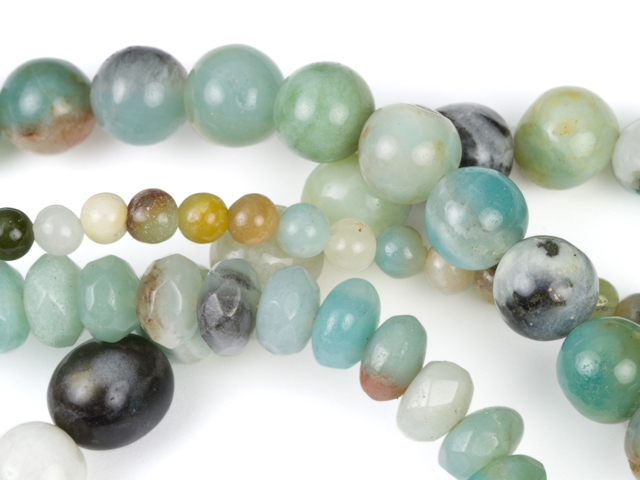 Image of black-gold amazonite gemstones