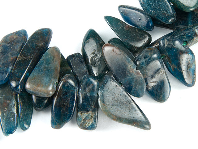 Image of blue apatite gemstones