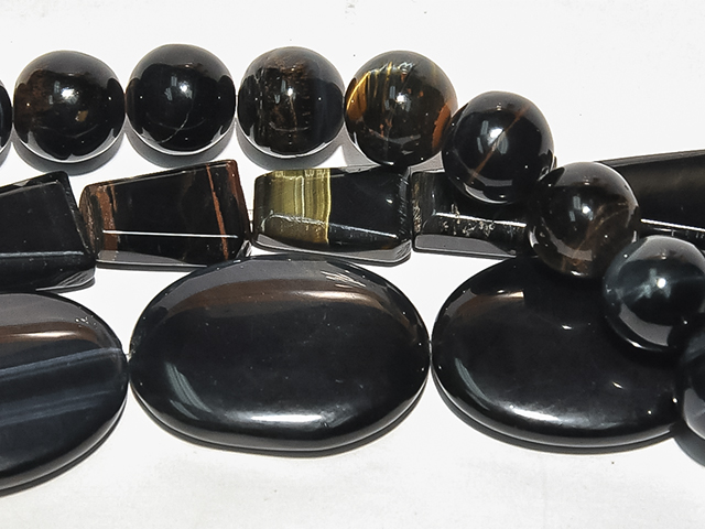 Image of blue tiger eye gemstones