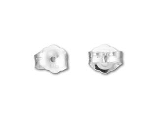 Image of a pair of silver earring backs