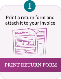 Step 1: Click to download our Returns Form