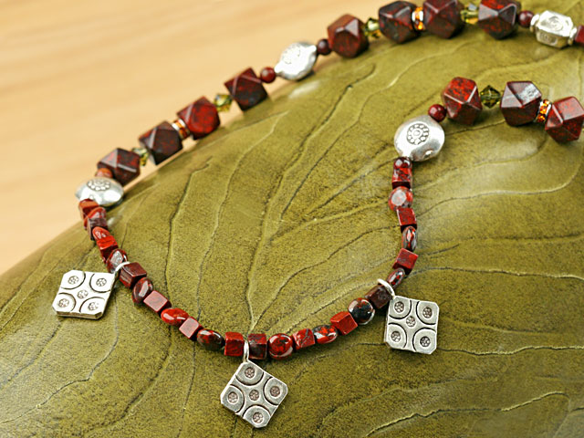 Image of the Hill Tribe Jasper necklace