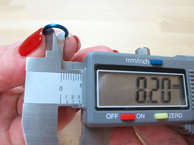 Measuring Jump Rings with Digital Calipers