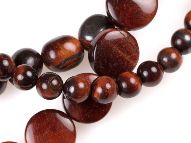 Image of red tiger eye gemstones