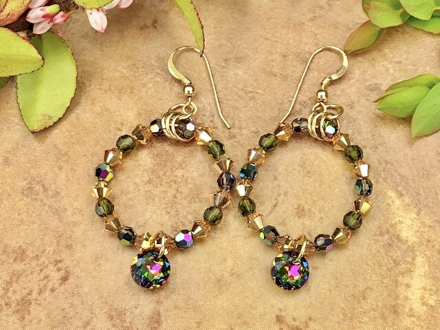 Midlands of Ireland Earrings with Swarovski crystals