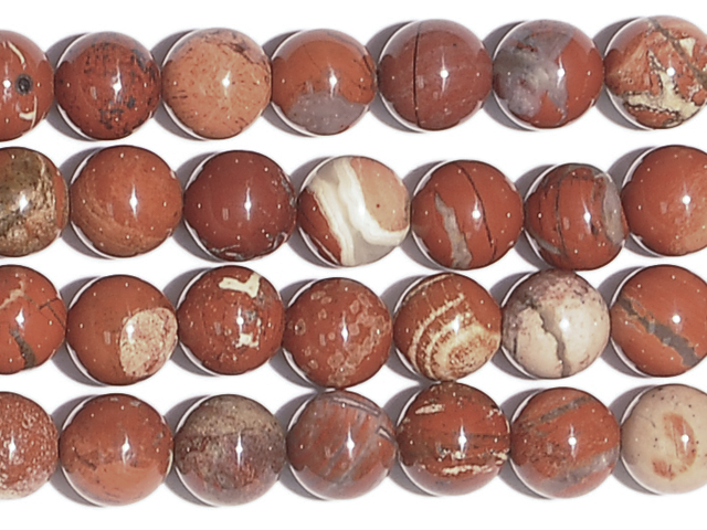 Image of white lace red jasper gemstones