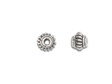 10 PCS Wheel Spacer Beads - S925 Sterling Silver WSP373X10