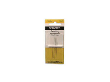 BeadSmith Set of 4 Size13 ENGLISH Beading Needle - long beading