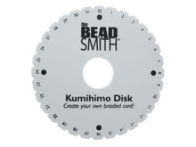 The Beadsmith Kumihimo Round Braiding Foam Disk with Instructions