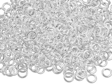 6mm Silver Plated OPEN JUMP RINGS