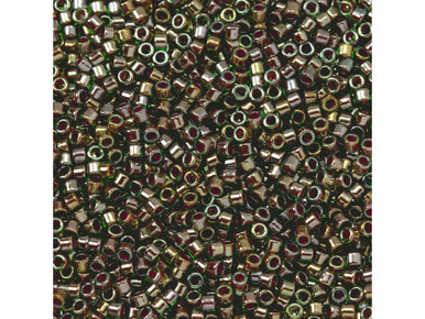 TOHO Aiko 11/0 Brick-Lined Lt Peridot Precision Cylinder Seed