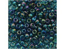 TOHO Bead Round 8/0 Trans-Rainbow Teal, 2.5-Inch Tube