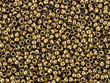 TOHO Takumi Large-Hole Round 11/0 Bead - Antique Bronze, 2.5-Inch Tube