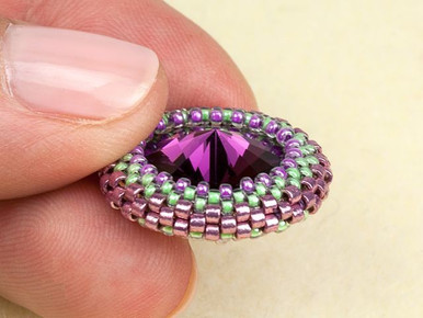 How to Make an Open Back Peyote Bezel