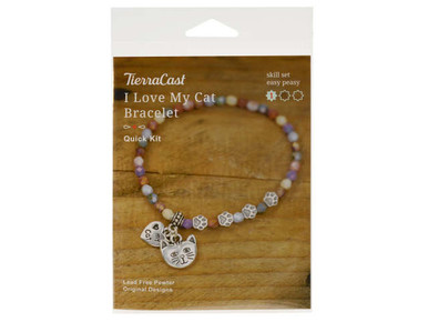 TierraCast I love My Cat Bracelet Kit 