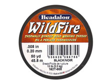 Beadalon Black WildFire - 50 Yards, .008-Inch (12LB Test)