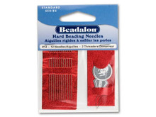 Beadalon Stainless Steel Rigid Beading Needles Size 12 (12 Pack)