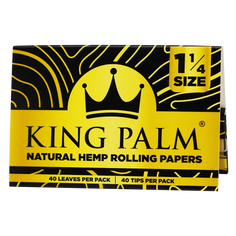 King Palm Hemp Papers 1 1/4 Size 22pk 32ct Display