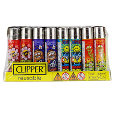 Clipper Hippie Lighters 48ct Display