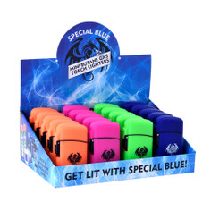 Special Blue Classic Rubber Lighter 20ct Display